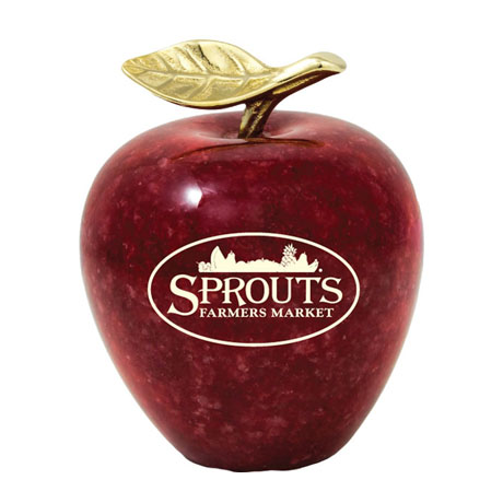 Product Photo 1 Marble Apple w/ Gold Leaf