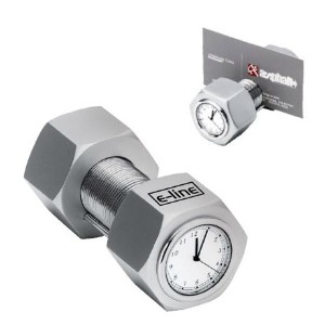 Nut & Bolt Clock w/ Card Holder - MY2695