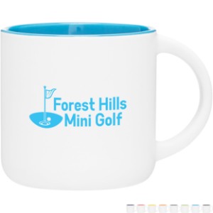 Minolo Ceramic Mug, 14oz. - White - TE1228