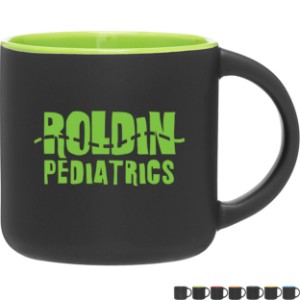 Minolo Ceramic Mug, 14oz. - Black - TE1229