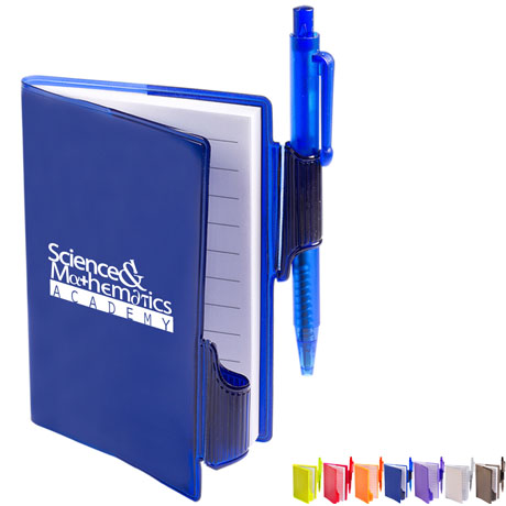 Product Photo 1 Clear-View Mini Notebook with Pen, 3-3/8" x 4-1/8"