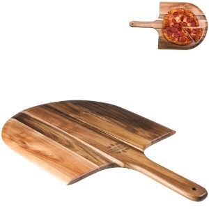 Flat Paddle Acacia Pizza Peel - PK1409
