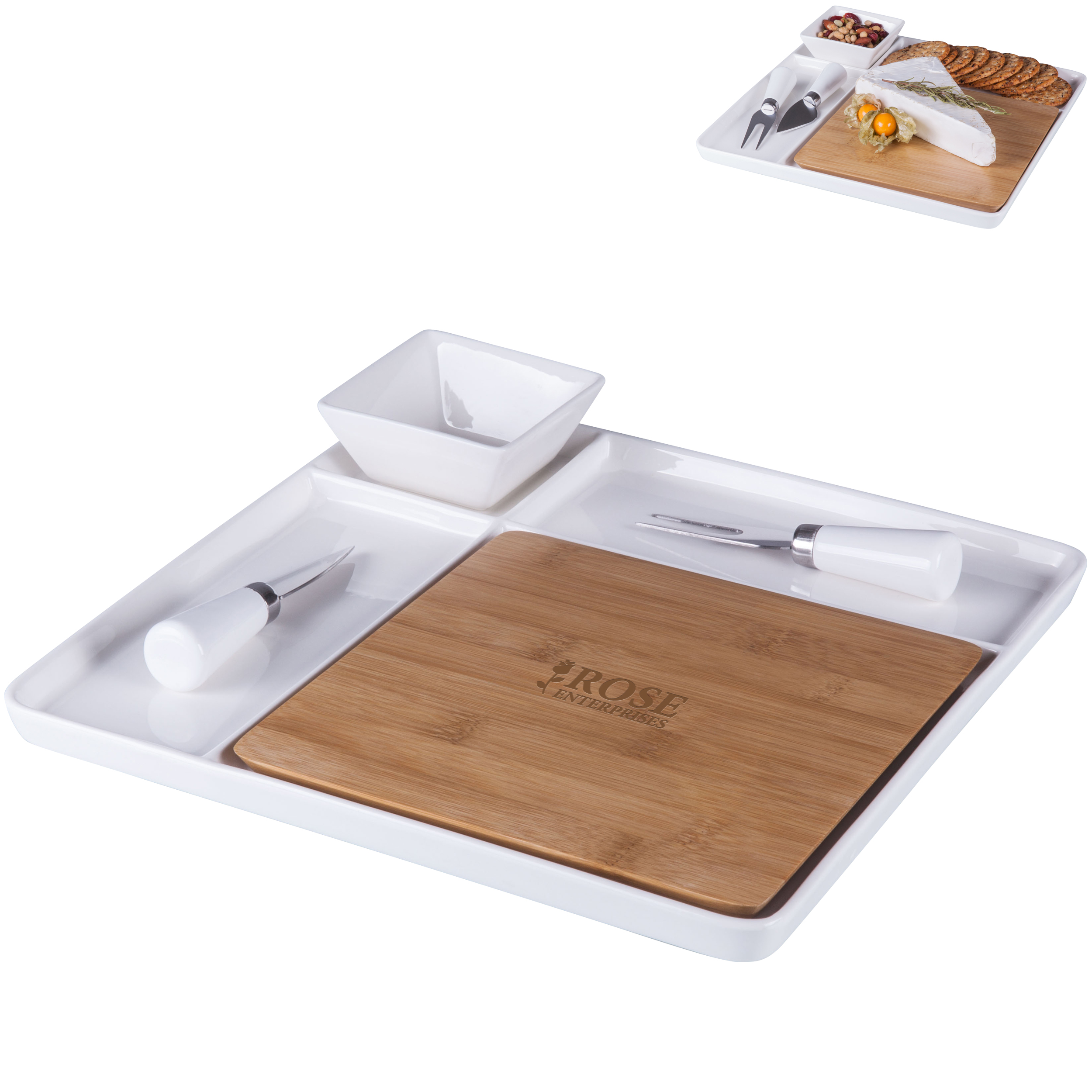 Product Photo 1 Peninsula Cutting Board Serving Tray Set