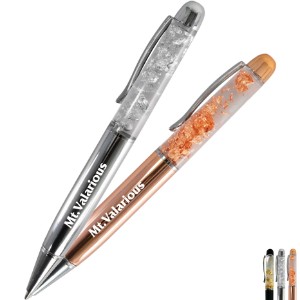 Floating Metallic Dust Ballpoint Pen - AF2155