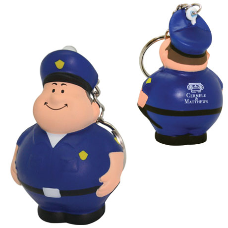 Product Photo 1 Policeman Bert Stress Reliever Key Chain