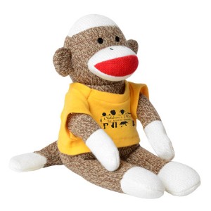 Sock Monkey Plush, 12" - VT5595