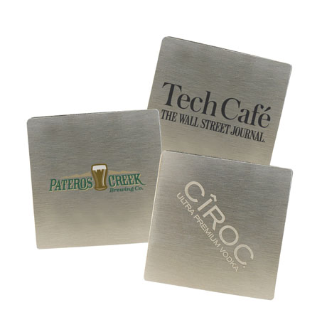 Product Photo 1 Square Stainless Steel Beverage Coaster