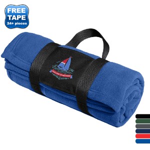 Port Authority® Fleece Blanket with Carrying Strap - WG4722