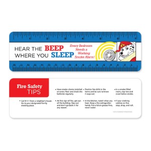Hear the Beep Where You Sleep Laminated Safety Ruler, Stock - RUL498