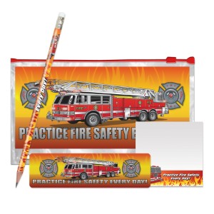 Practice Fire Safety Every Day Fire Truck School Kit, Stock - SSK575
