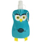 Photo 2 Paws N Claws Flat Water Bottle, 12oz. - Owl