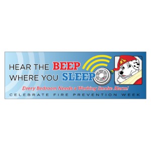 Hear the Beep Where You Sleep Heavy Duty Banner, 2' x 6' - BNR271
