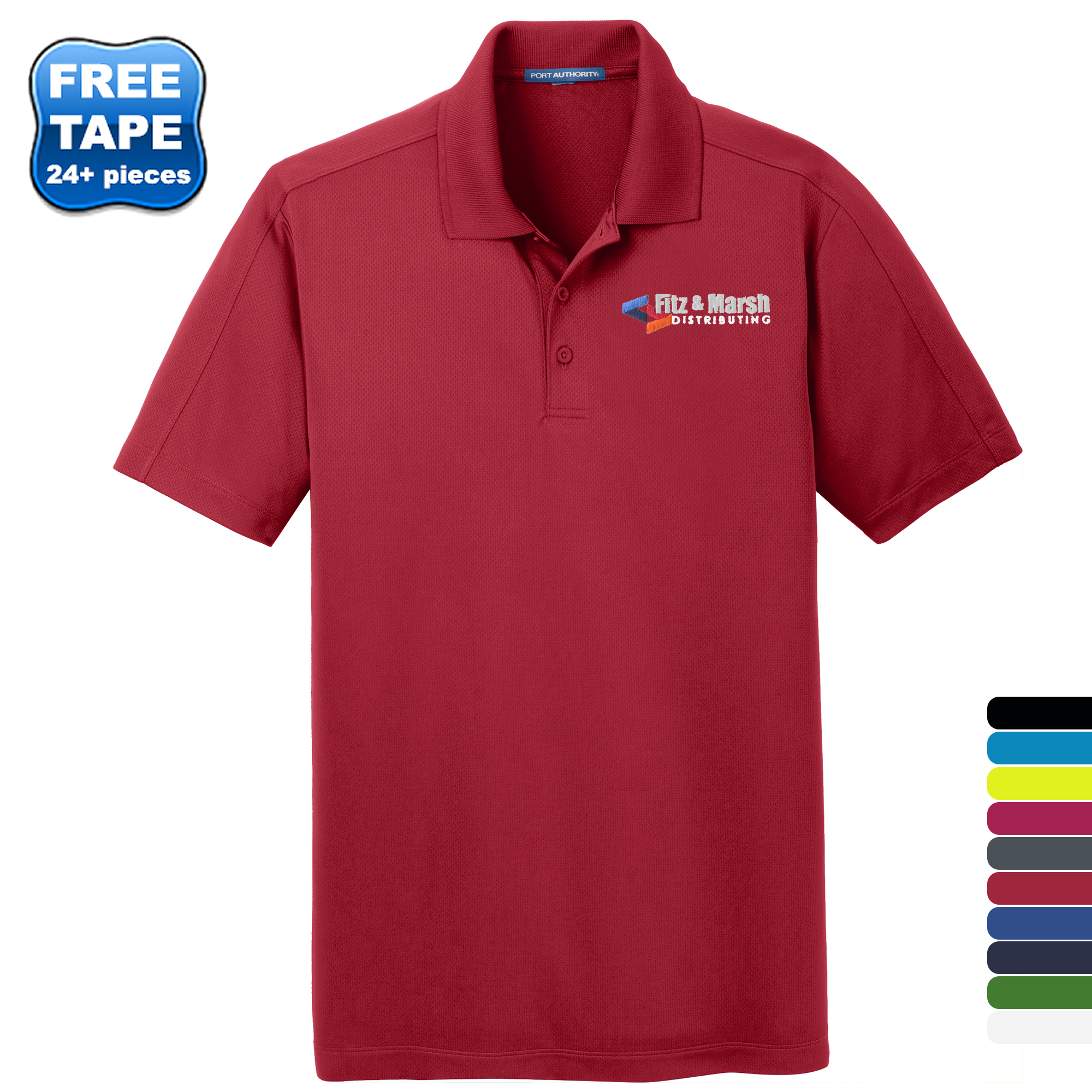 Product Photo 1 Port Authority® Diamond Jacquard Men's Performance Polo