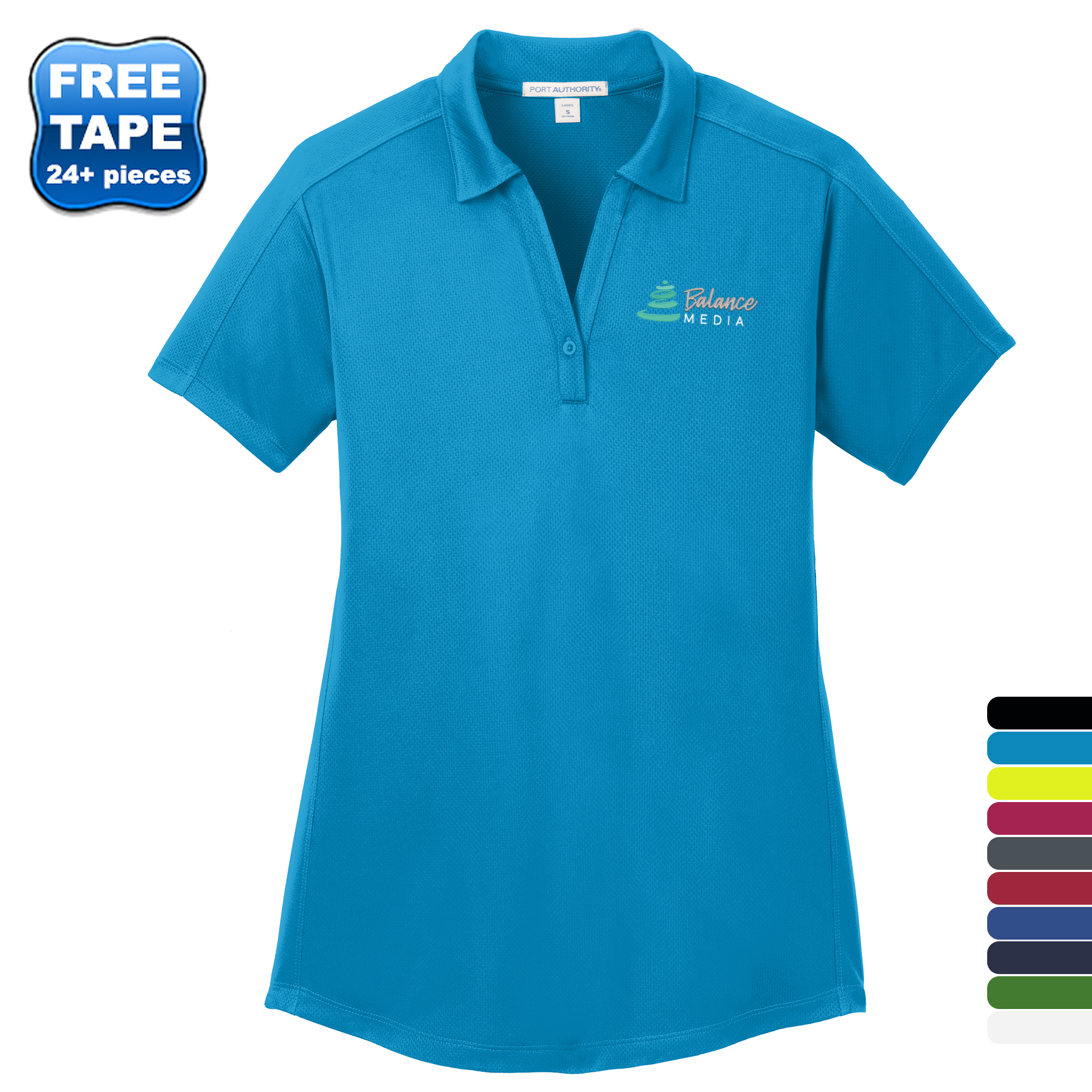 Product Photo 1 Port Authority® Diamond Jacquard Ladies' Performance Polo