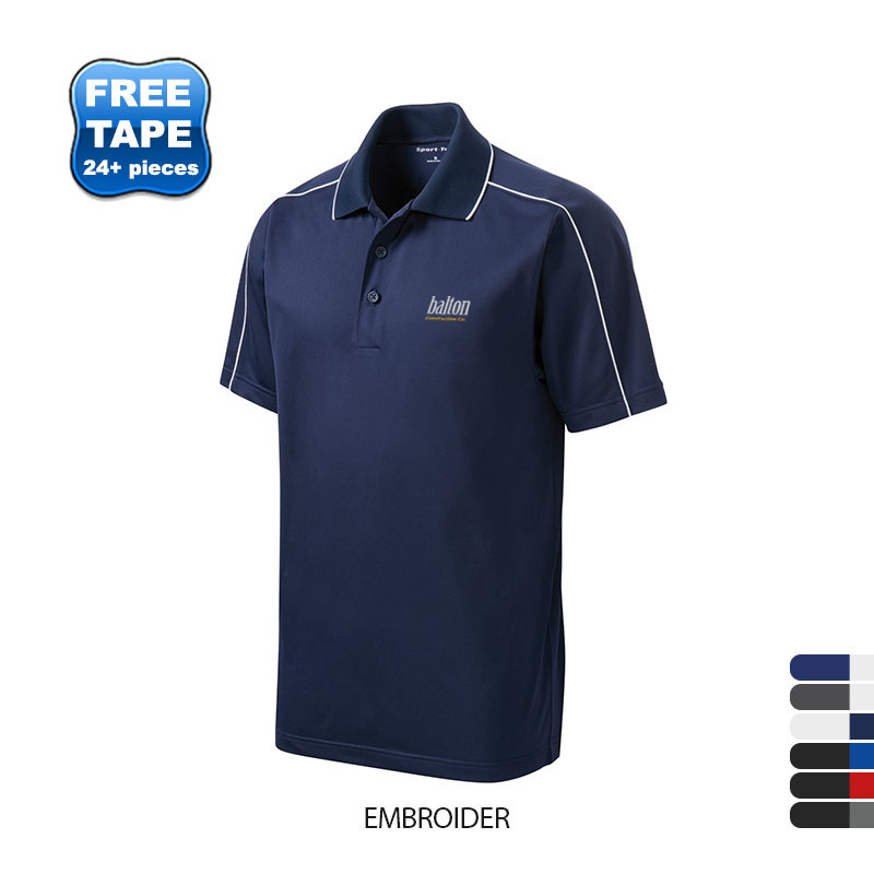 Product Photo 1 Sport-Tek® Micropique Sport-Wick® Piped Men's Performance Polo
