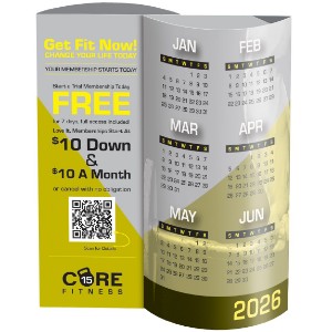 Wave 3D Desk Calendar - WA1180