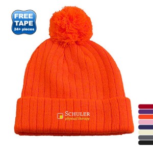 Knit Beanie With Pom Top - AM3090