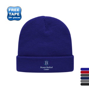 Waffle Knit Hat with Cuff - CA6005