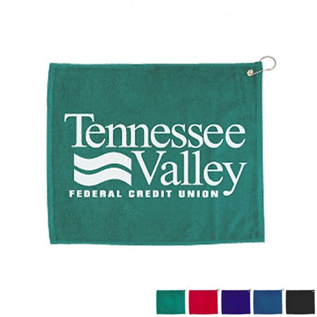 Product Photo 1 Hemmed Velour Golf Towel, 15" x 18"