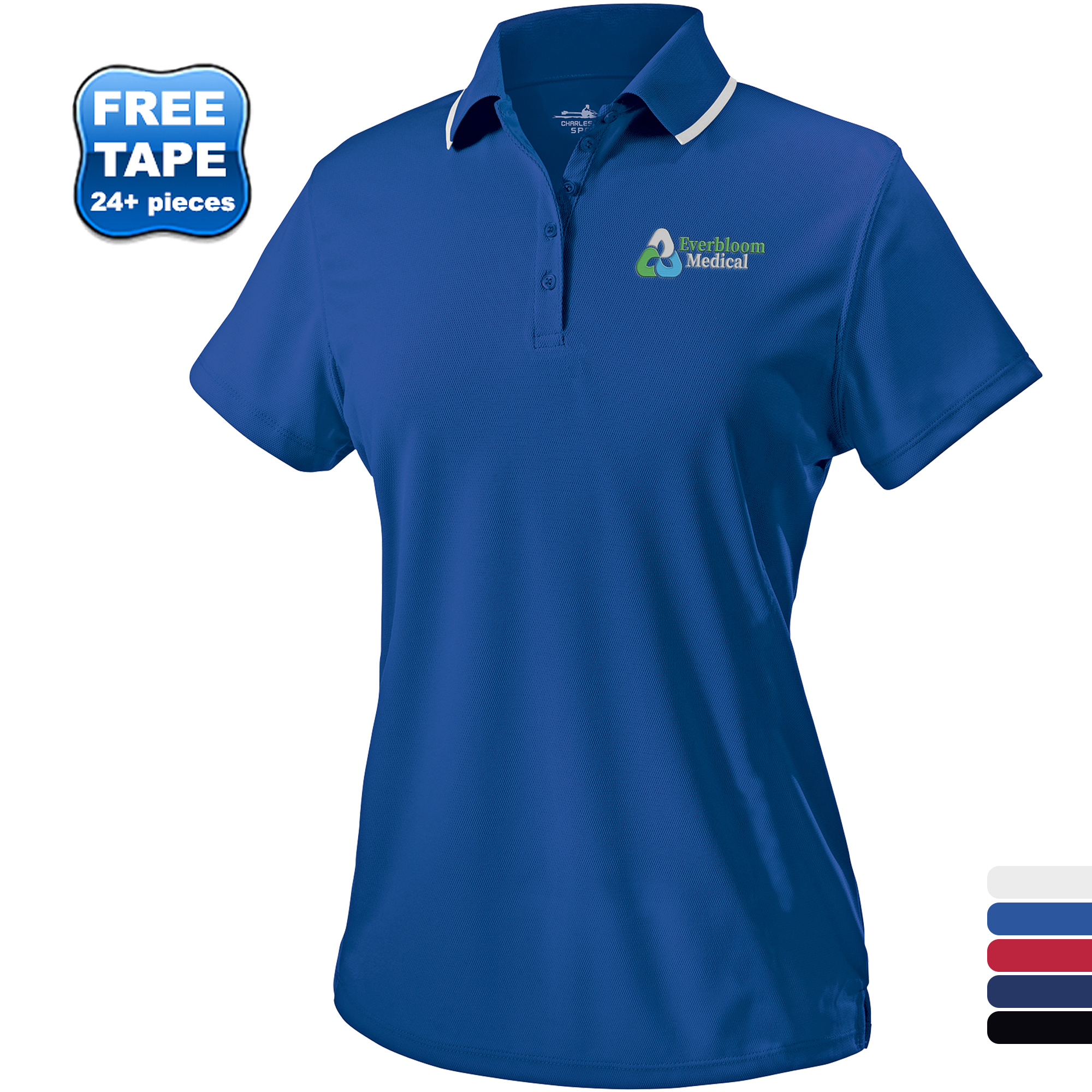 Product Photo 1 Charles River® Classic Piqué Ladies' Wicking Polo