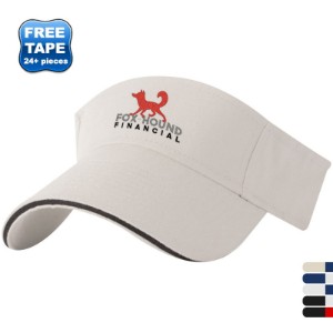 Brushed Cotton Twill Sandwich Visor - AM4010