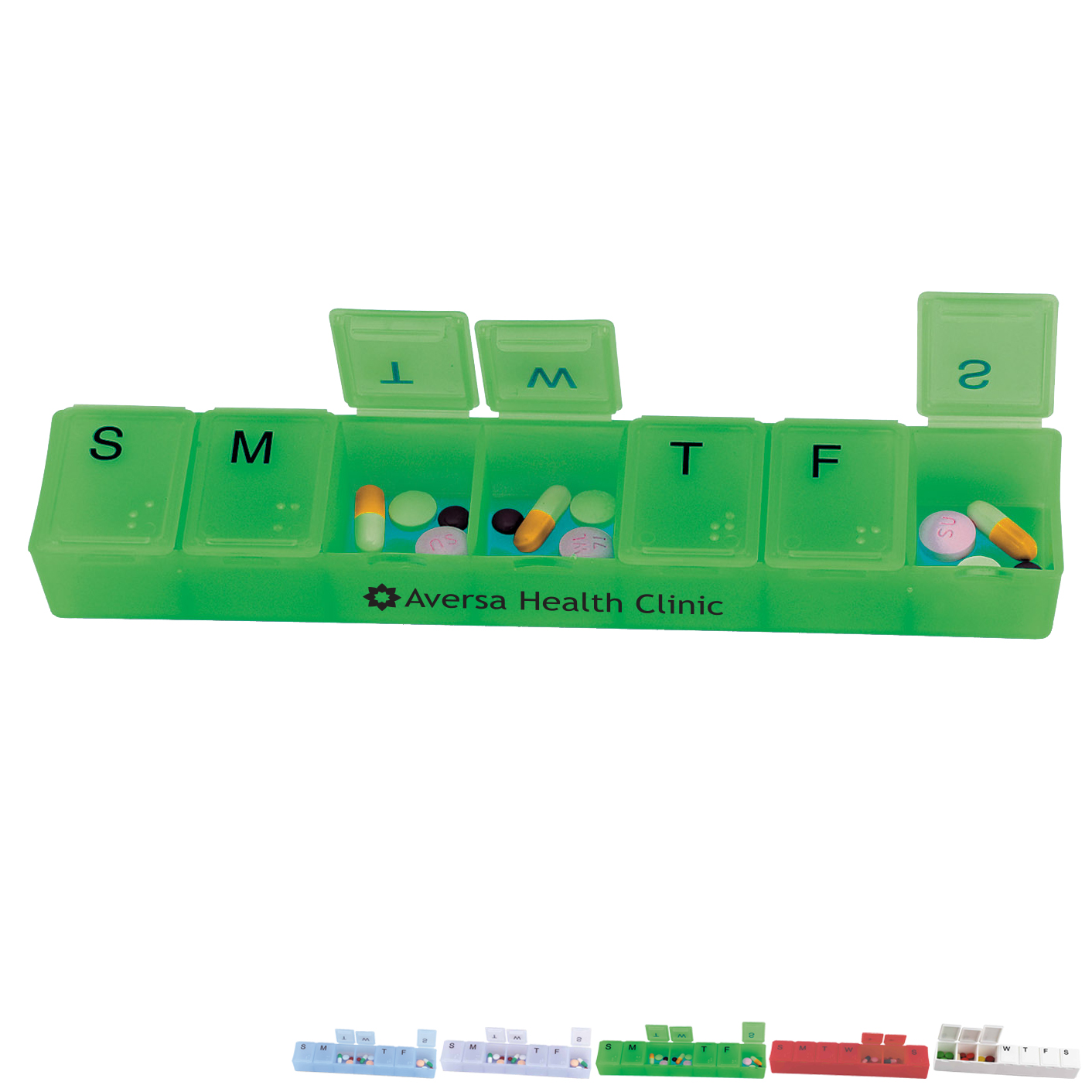 Product Photo 1 Jumbo Weekly Strip Pillbox, 8"