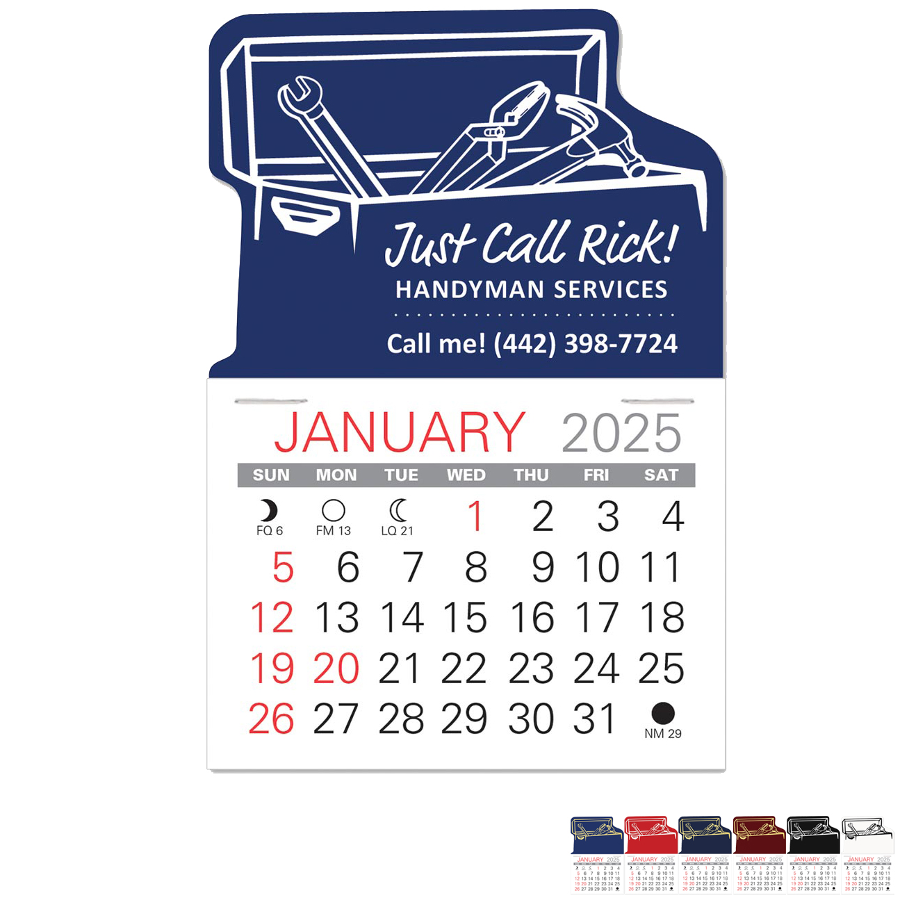 Product Photo 1 Tool Box Value Stick™ Calendar