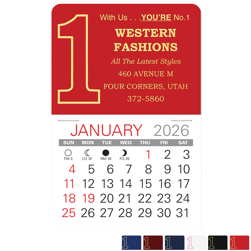 Product Photo 1 Number One Value Stick™ Calendar