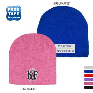 Fuzzy Polyester Beanie Cap - SE1335