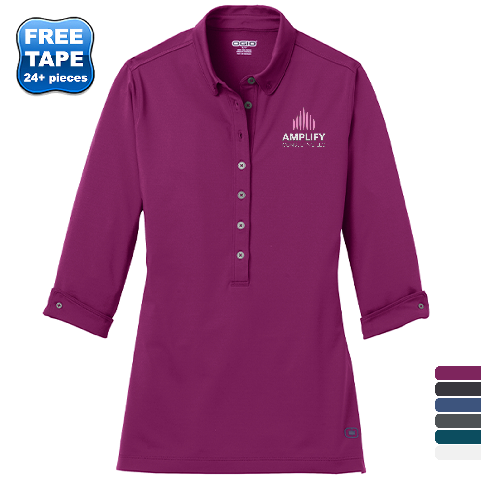 Product Photo 1 OGIO® Gauge Ladies' Stretch Performance Polo