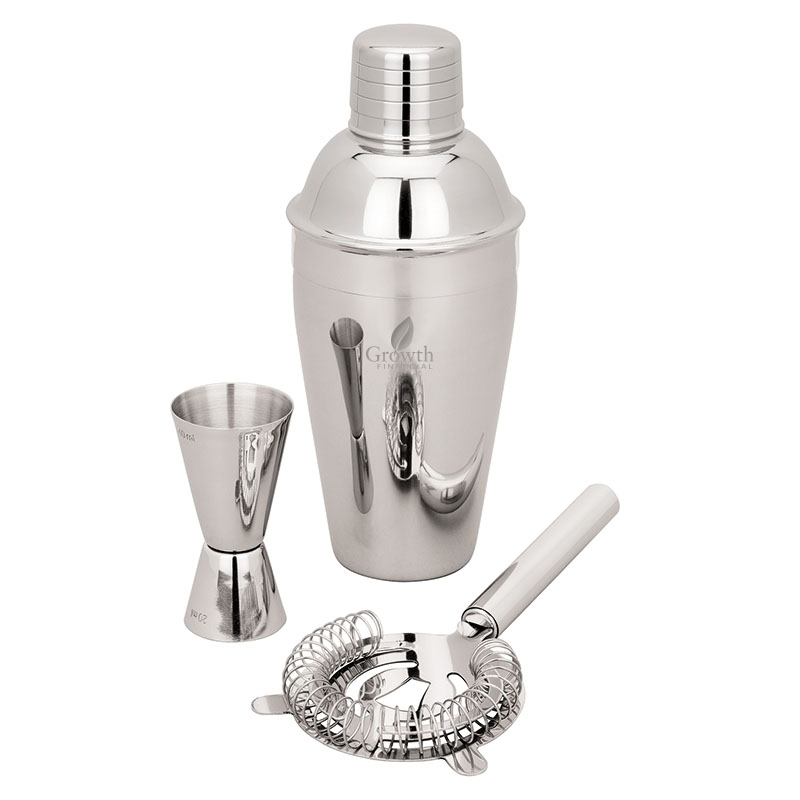 Product Photo 1 Martini Shaker with Jigger & Strainer Set