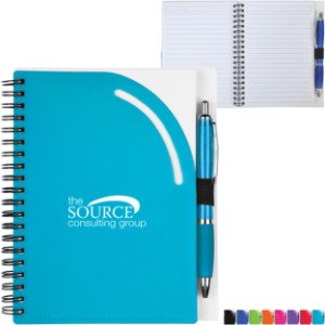 Curvy Top Journal & Pen Set, 5-3/4" x 7" - SD1816