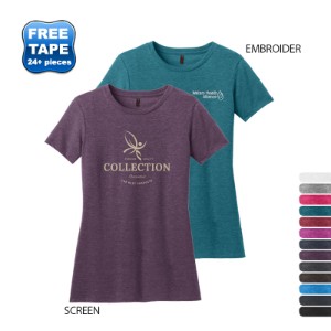 District Made® Perfect Blend® Ladies' Crew Tee - WG2765