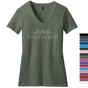 District Made® Perfect Blend® Ladies' V-Neck Tee - WG2775
