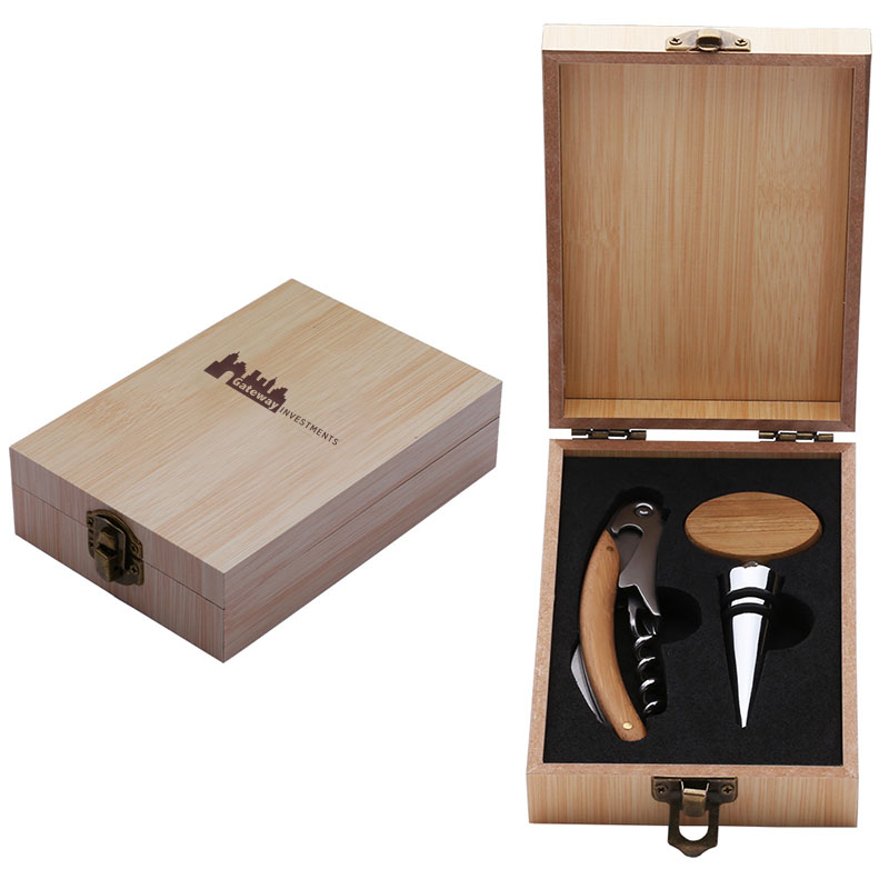 Product Photo 1 Bamboo Corkscrew & Stopper Gift Set