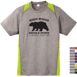 Sport-Tek® Heather Colorblock Contender™ Performance Tee - WG3000