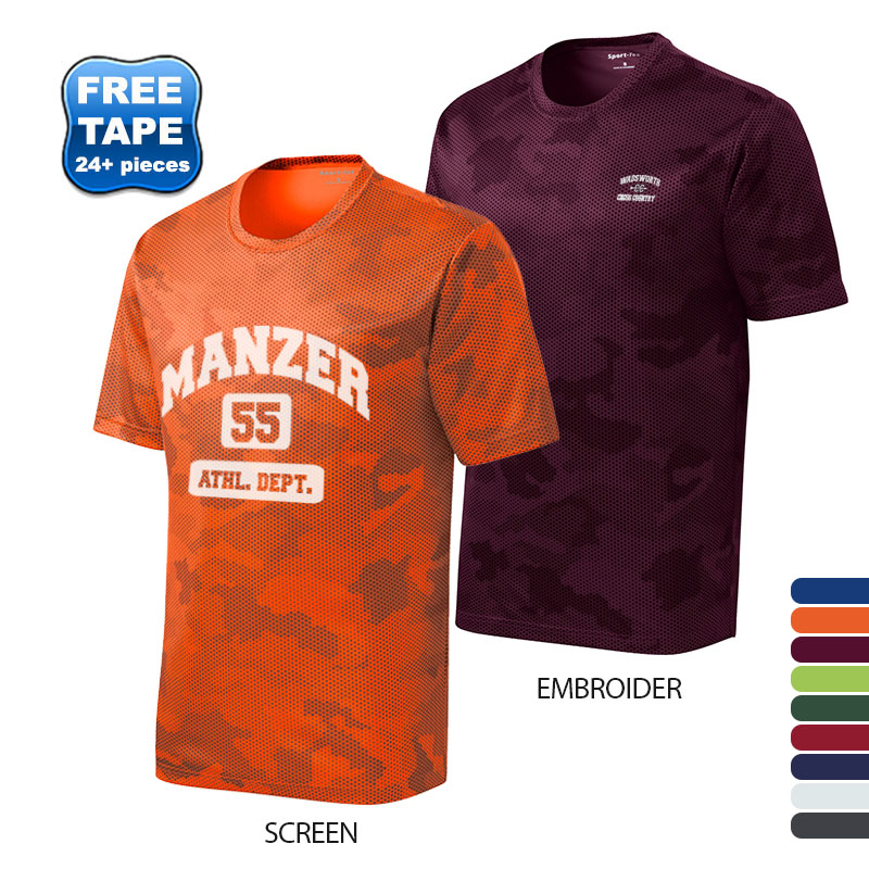 Product Photo 1 Sport-Tek® CamoHex Men's Interlock Performance Tee