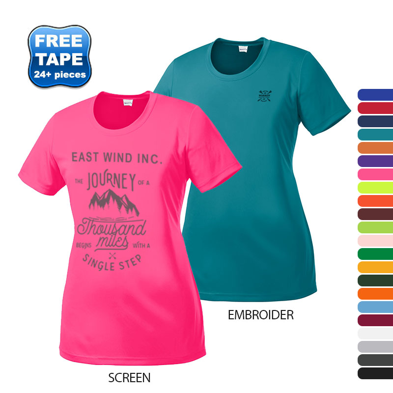 Product Photo 1 Sport-Tek® PosiCharge™ Competitor™ Ladies' Interlock Performance Tee