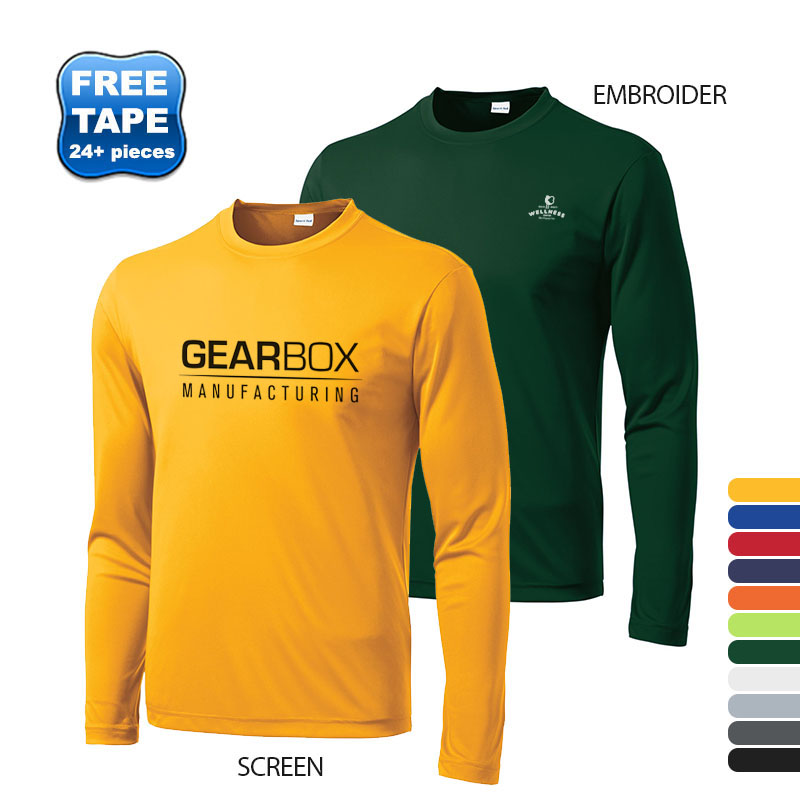 Product Photo 1 Sport-Tek® PosiCharge™ Competitor™ Men's Interlock Long Sleeve Performance Tee