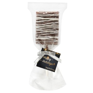 Chocolate Covered Crispy Pop with Chocolate Drizzle - MD8018