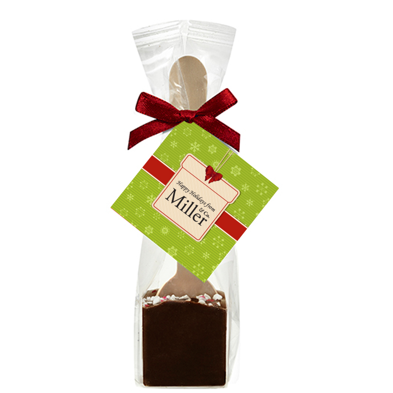 Product Photo 1 Hot Chocolate on a Spoon, Belgian Dark Chocolate with Peppermint