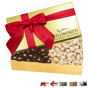 Executive Gift Box w/ Chocolate Almonds & Pistachios - ZA3011