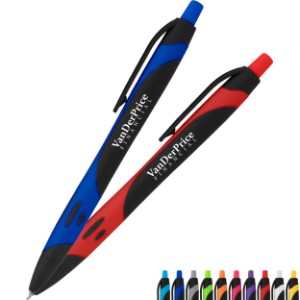 Sleek Write Two-Tone Rubberized Pen - HT4602