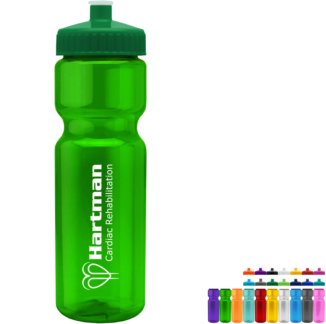 Product Photo 1 Transparent Sports Bottle, 28oz. - Push/Pull Lid