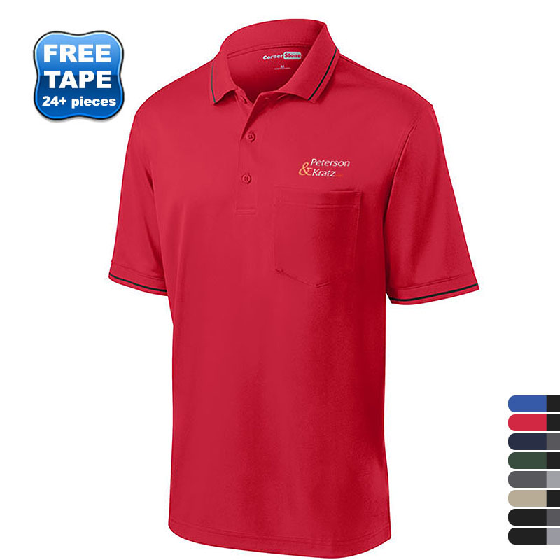 Product Photo 1 CornerStone® Select Snag-Proof Tipped Men's Polo with Pocket