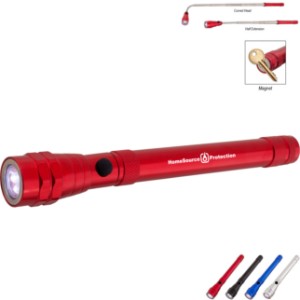 Telescopic Aluminum Flashlight with Magnet - HT4624