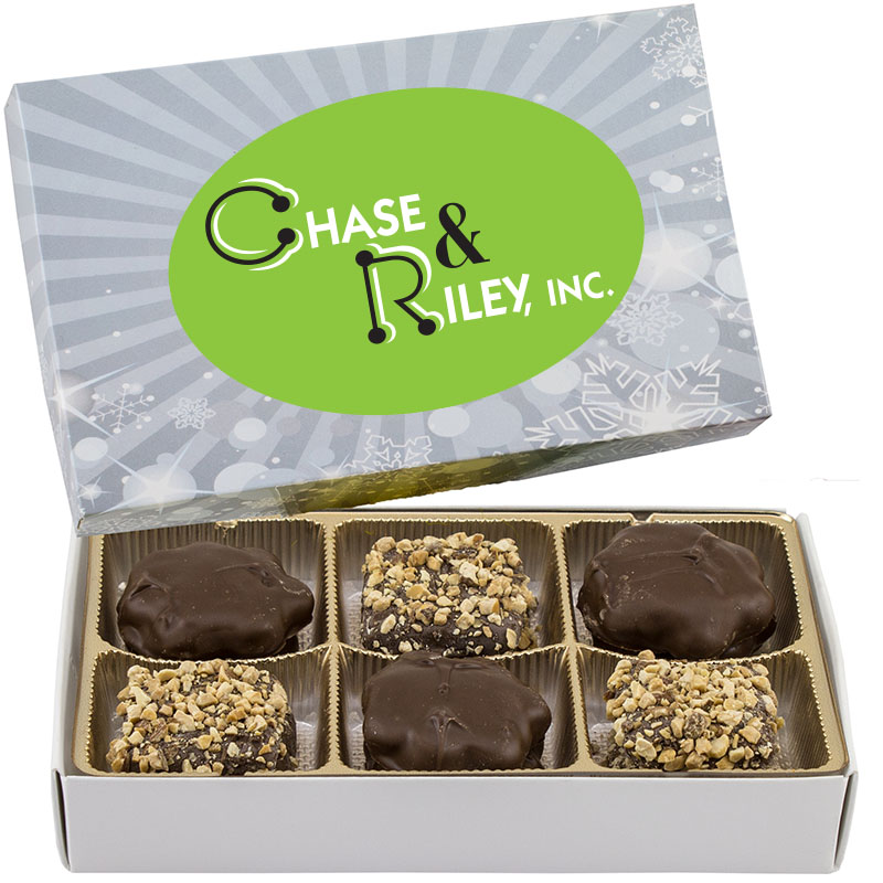 Product Photo 1 Rectangle Custom Candy Box w/ Turtles & Buttercrunch