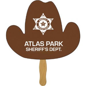 Cowboy Hat Hand Fan - LC2280