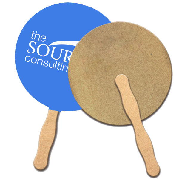 Product Photo 1 Round Recycled Paper Hand Fan