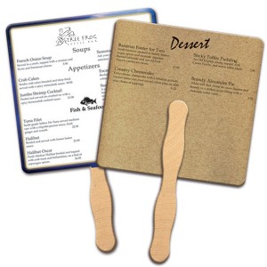 Square Recycled Paper Hand Fan - LC2425